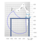 Alsident System 100 sugearm 1040 mm Bordmontage maal