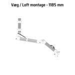 Alsident System 100 sugearm 1185 mm vaegmontage