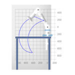 Alsident System 100 sugearm 795 mm Bordmontage maal
