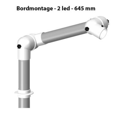 Alsident System 50 sugearm 645 mm 2 led Bordmontage med tekst