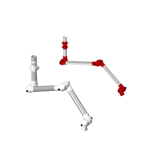 Alsident System 75 sugearm | 1990 mm | 3 led | Væg / Loft montage - Hvid