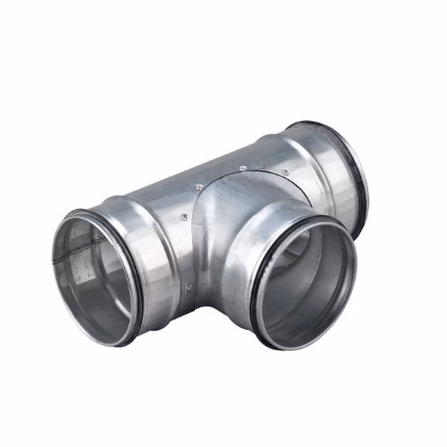 Ventilation T stykke - Ø 125 mm x Ø 125 mm