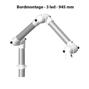 Bordmontage 3 led 945 mm med fed tekst