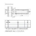 Lindab overtryksventil OLR dimensioner
