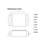 HR100R RS dimensioner