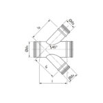 Lindab Safe X roer XVU 45 dimensioner