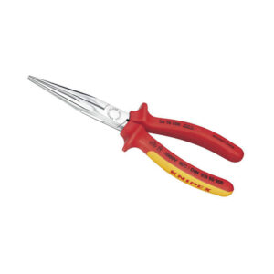 Knipex fladrundtang med skaer forkromet 200 mm