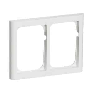 LK FUGA Softline 63 ramme 1½ modul Vandret Hvid