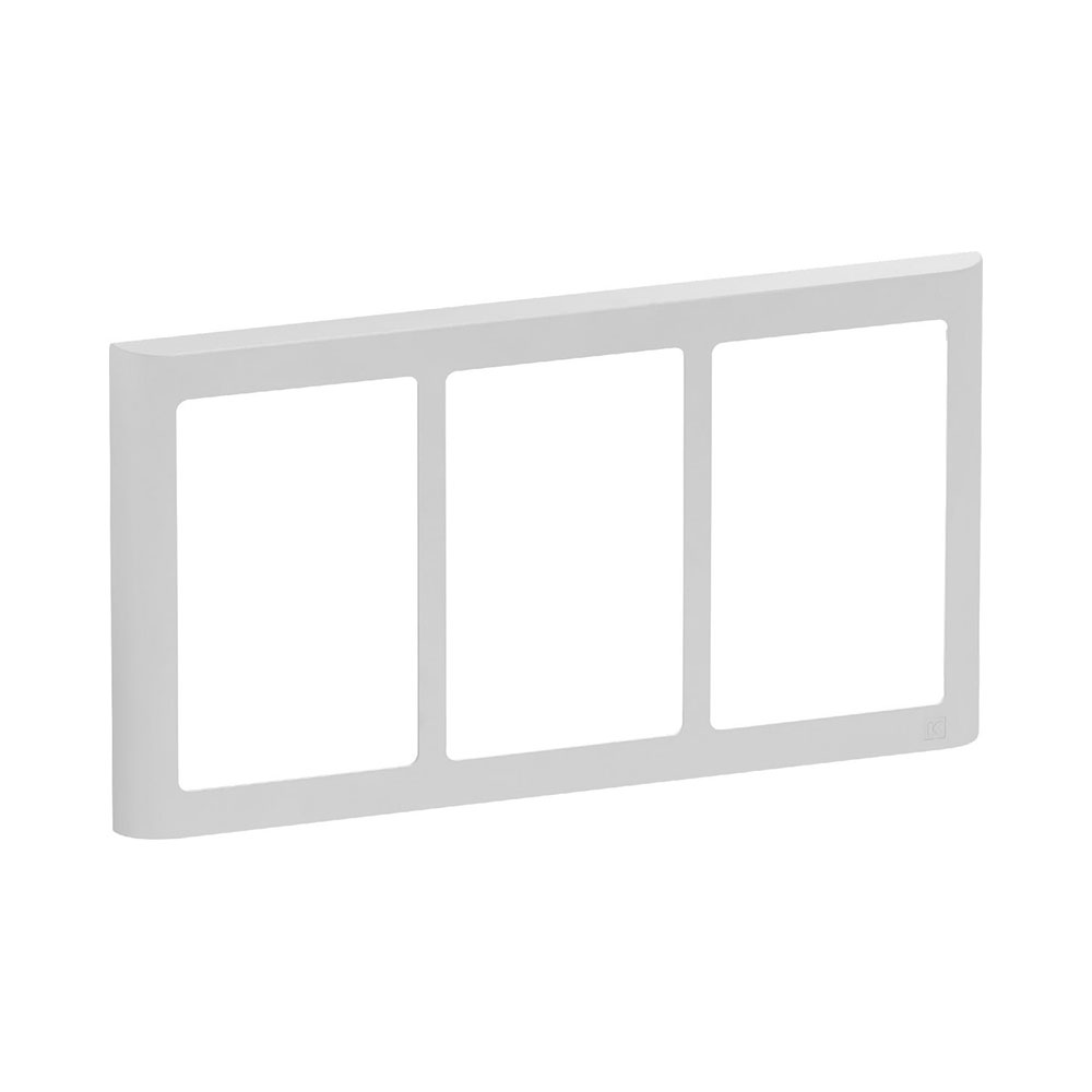 LK FUGA SOFT designramme 3x1½ modul - Lodret - Lysegrå