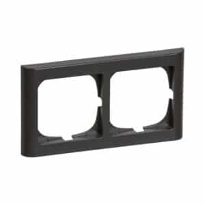 LK FUGA Softline 63 ramme 2x1 modul Vandret Koksgraa