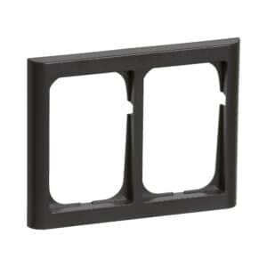 LK FUGA Softline 63 ramme 2x1½ modul Vandret koksgraa