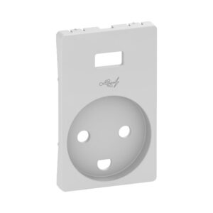 LK FUGA afdaekning for stikkontakt 2 polet DK jord med 5V USB lader Hvid