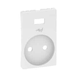 LK FUGA afdaekning for stikkontakt 2 polet med 5V USB lader Hvid