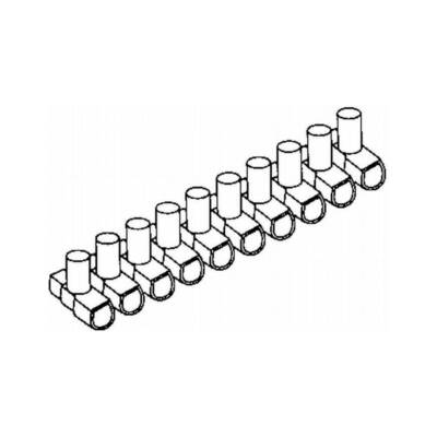 Samlemuffe 10mm² paa raekke a 10