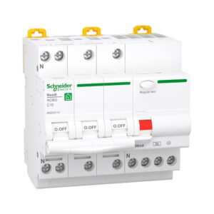 Resi9 XP RCBO kombiafbryder 3PN C karakteristik 10A 6kA 30mA klasse A 90mm produkt 2