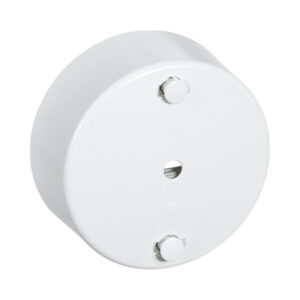 Clips roset rund Oe 80 mm 3 leder hvid produkt