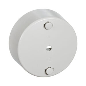 Clips roset rund Oe 80 mm 3 leder lysegraa produkt