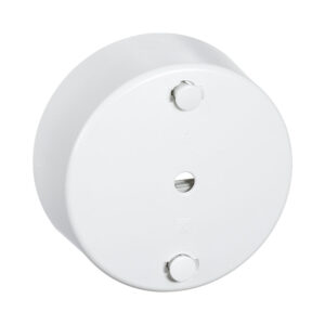 Clips roset rund Oe 80 mm 4 leder jord hvid produkt