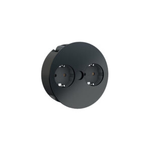 TWIST 2xSchuko Sort semimat produkt