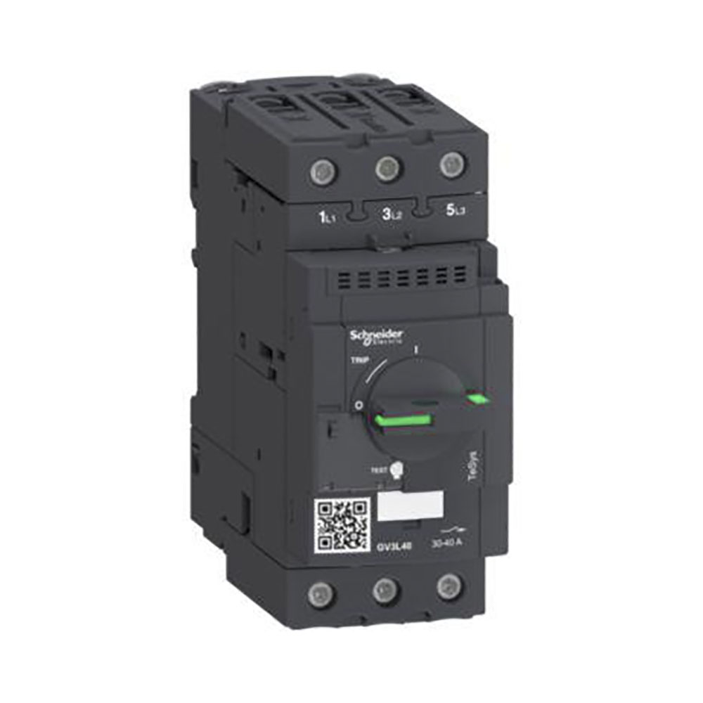 Schneider TeSys GV motor automatsikring, 3 polet (3P), rated 40A/690V, 18.5kW@400V GV3L40