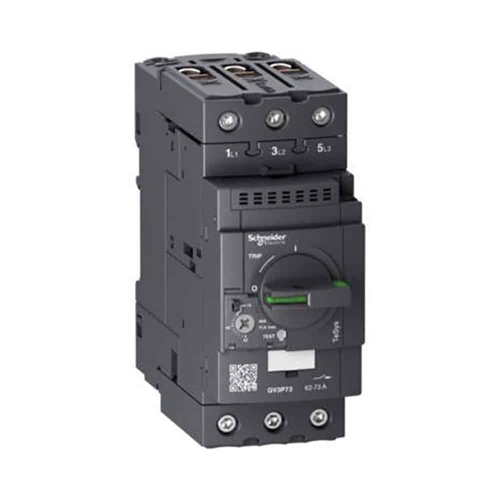 TeSys GV3 motorvaern 3P 62 73a thermiskmagnetisk udkoblingsrelae til din skinne montage og med everlink terminaler produkt