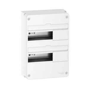 Afdaekning vaegmonteret gruppetavle Resi9 CX tavle 2 raekker 13 moduler Hvid RAL9003 uden doer produkt