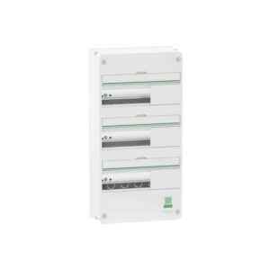 Afdaekning vaegmonteret gruppetavle Resi9 CX tavle 3 raekker 13 moduler Hvid RAL9003 uden doer produkt
