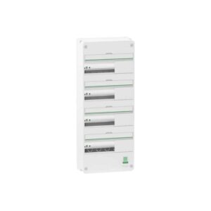 Afdaekning vaegmonteret gruppetavle Resi9 CX tavle 4 raekker 13 moduler Hvid RAL9003 uden doer produkt