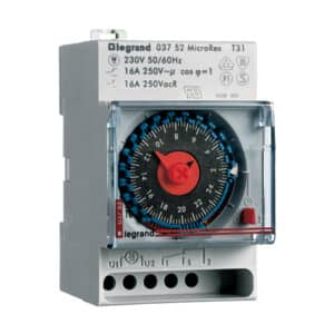 Legrand MicroRex T31 Analog Døgnur 16A 1-Skiftekontakt 3M