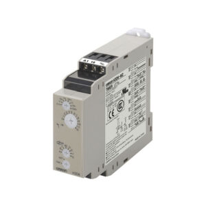 Timer DIN skinne montering multi raekkevidde multi mode timer 8 modes inkl. off forsinkelse 2 udgangsrelaeer og 24 til 240 VACDC H3D produkt