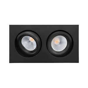 Junistar Lux Square 2x Sort 2700K produkt