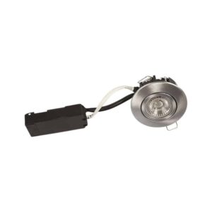 Luna LP 230V Daempbar Flimmerfri 6.2W 3000K Ra95 IP44 Boerstet Alu Rund. produkt