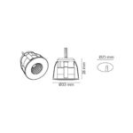 Nano Hvid Driver 17W 350mA Bagkantsdaemp Push Dim1 produkt