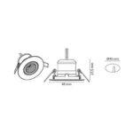 Nano Tilt Sort 3000K 36D Driver 350mA bestilles separat1 produkt