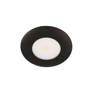 Silvia 350mA Daempbar 3.2W 3000K Ra90 315lm IP44 Mat Sort Rund produkt