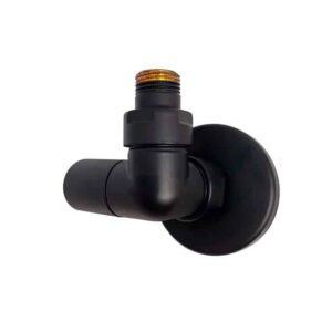 KRISS Corner ventilsæt med flange   Matsort
