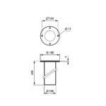 Philips CoreLine Pullert Tilbehør ZCP150 Nedgravingsrør 500mm1 produkt