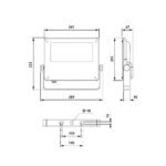 Philips CoreLine Tempo Projektør Medium BVP125 63W 8000lm740 Asymmetrisk1 produkt