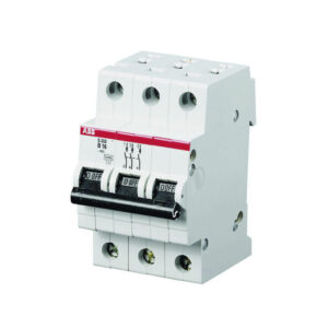 Automatsikring C 10A, 3 polet C karakteristik, brydeevne 6kA, 230400V AC, 52,5mm bred S203 C10 produkt