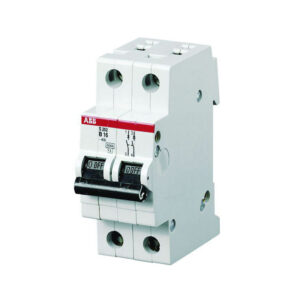 Automatsikring C 6A, 2 polet C karakteristik, brydeevne 6kA, 230400V AC, 35mm bred S202 C6 produkt
