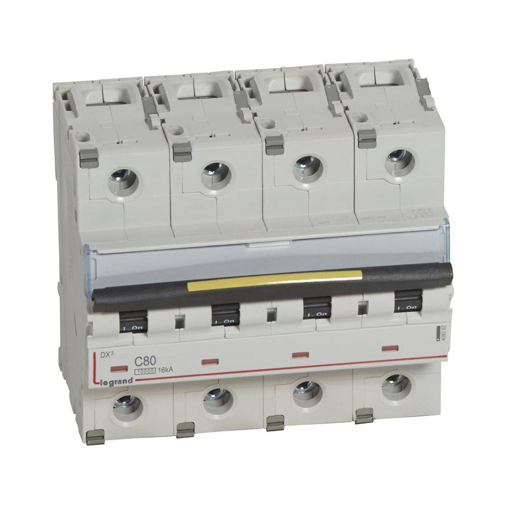 LEGRAND DX³ MCB automatsikring C80 4pol 6M 10000/16KA