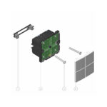ZRB5120 MATRIX intelligent trådløs smart betjeningstryk afbryder med dobbeltrelæ og LED lys i tangent. 230V2 produkt