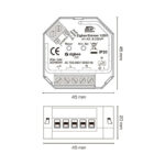 Zigbee 3.0 Box Push Lysdæmper 200W LED (Bagkant)1 produkt