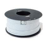 2x0,75 T70 textil hvid, 25m1 produkt