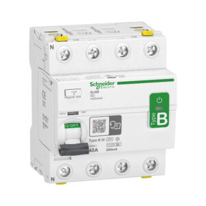 Acti9 PFI afbryder RCCB ID, 4P, 40A 300mA, 415V ACDC, klasse B, med enkelt terminal, 72 mm produkt