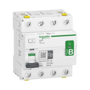 Acti9 RCCB PFI afbryder 4P 63A 300mA klasse B SI ACDC til installationer med 3faset frekvensomformer og inverter med DC strømme produkt