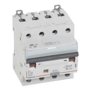 DX³ RCBO kombiafbryder C10 4pol 30mA type A 4M 60006KA produkt