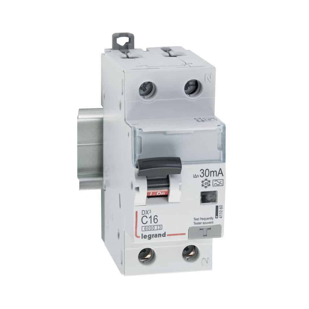 DX³ RCBO kombiafbryder C13 1pol+N 30mA type A 2M 60006KA produkt