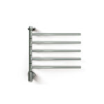 KRISS Flex 1 håndklædevarmer elektrisk med 5 arme timer 597X550 mm 50W   krom