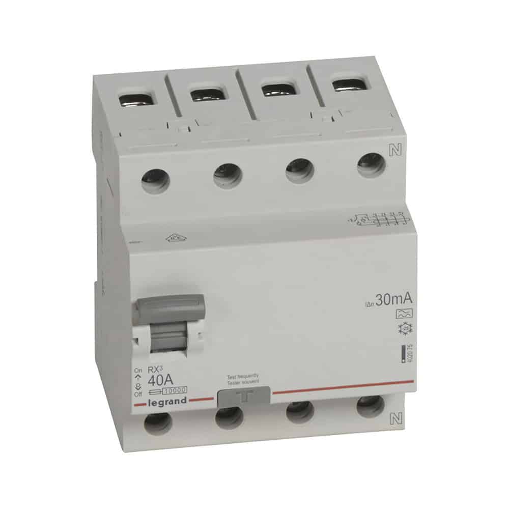 RX³ RCCB fejlstrømsafbryder 40A 4pol 30mA type A 4M 10KA produkt